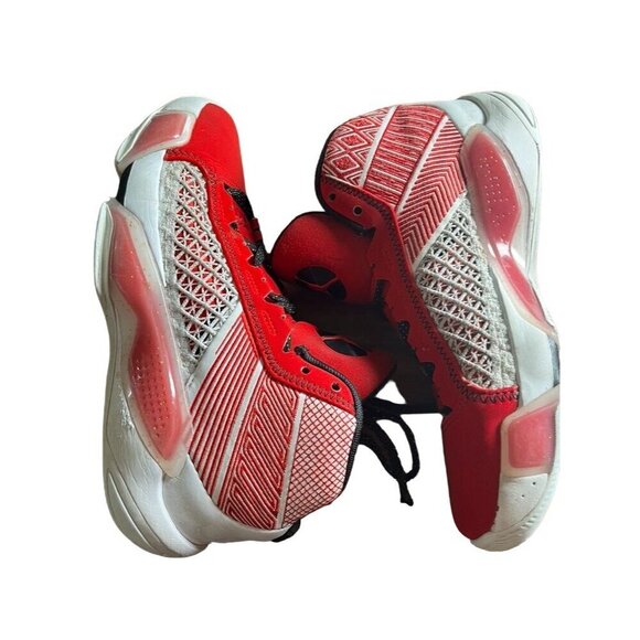 Nike Sneakers 5Y Red Air Jordan Lace Up Hi Top Athletic Basketball Sporty Active - Picture 14 of 16